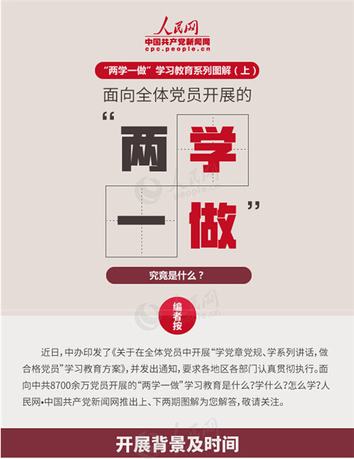 圖解：面向全體黨員開展的“兩學(xué)一做”究竟是什么？